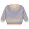 Stripes Knitted Sweater (fine stripes) - CORNFLOWER STRIPES (PO)