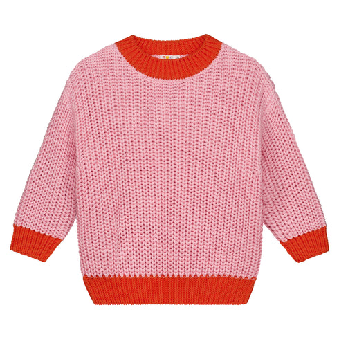 Chunky Knitted Sweater - LIPSTICK (PO)