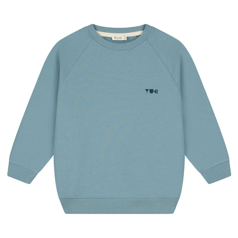 Sweater Teddy (Sweat fabric) - WHALE BLUE