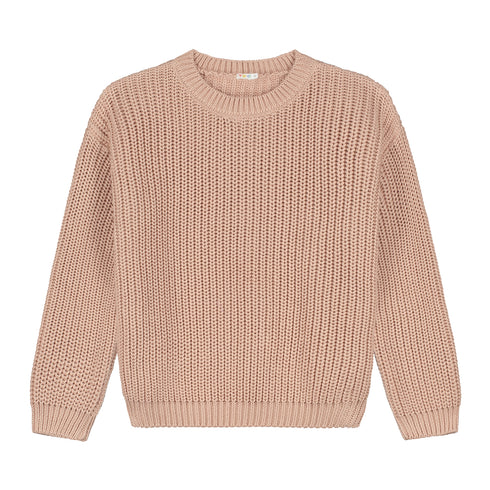 Chunky Knitted WOMEN'S Sweater - ROSE