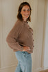 Balloon Sleeve Knitted WOMEN'S Cardigan - MIST