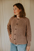 Balloon Sleeve Knitted WOMEN'S Cardigan - MIST