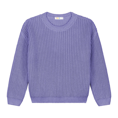 Chunky Knitted WOMEN'S Sweater - LAVENDER
