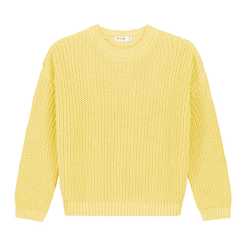 Chunky Knitted WOMEN'S Sweater - VANILLA