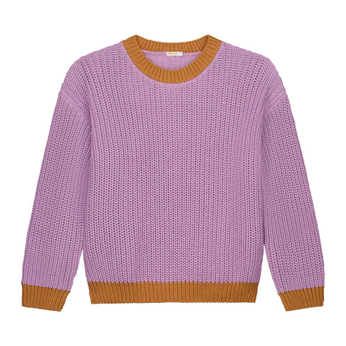 Chunky Knitted WOMEN'S Sweater - LAVENDER BREEZE (PO)