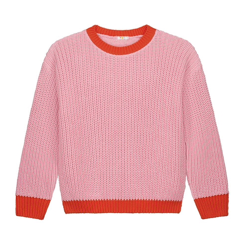 Chunky Knitted WOMEN'S Sweater - LIPSTICK (PO)