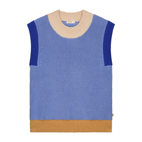 WOMEN's Color Block Spencer - CORNFLOWER (PO)