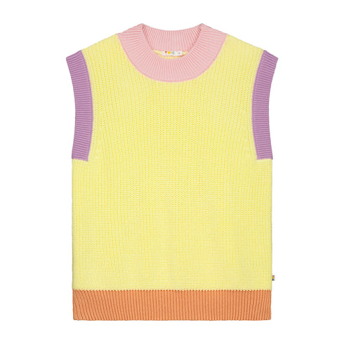 WOMEN's Color Block Spencer - BUTTERMILK (PO)