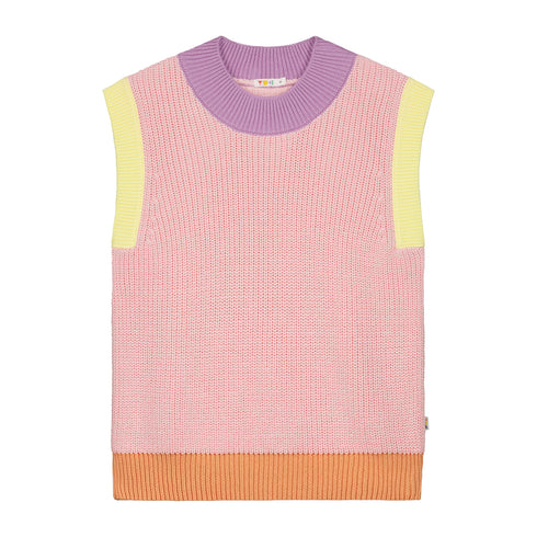 WOMEN's Color Block Spencer - CHERRY (PO)