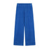 WOMEN'S Trousers Beau Corduroy - COBALT by Yuki kidswear: relaxed wide-leg fit, elastic waistband, organic cotton corduroy in bright blue, shown flat on white—ideal for slow fashion enthusiasts.