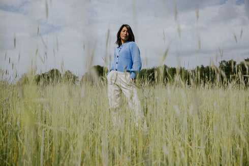 WOMEN'S Trousers Beau Corduroy - MILK (PO)
