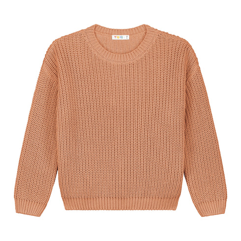 Chunky Knitted WOMEN'S Sweater - PEACH