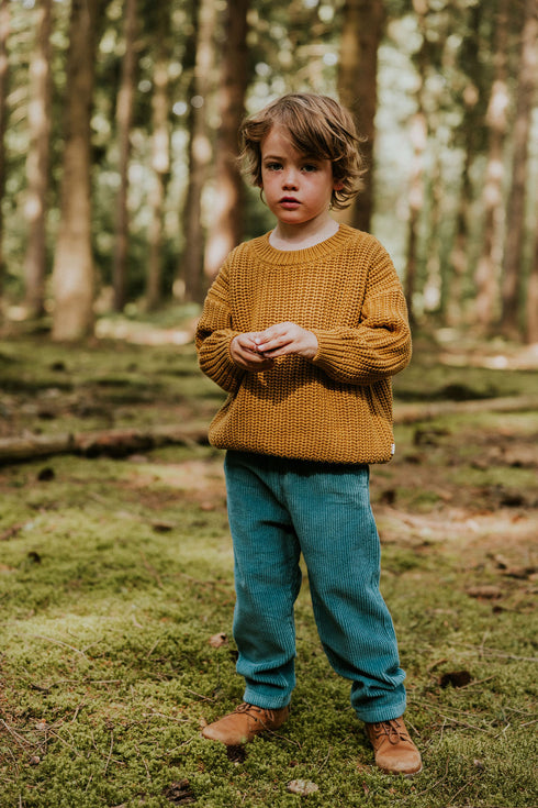 Chunky Knitted Sweater - OCHRE