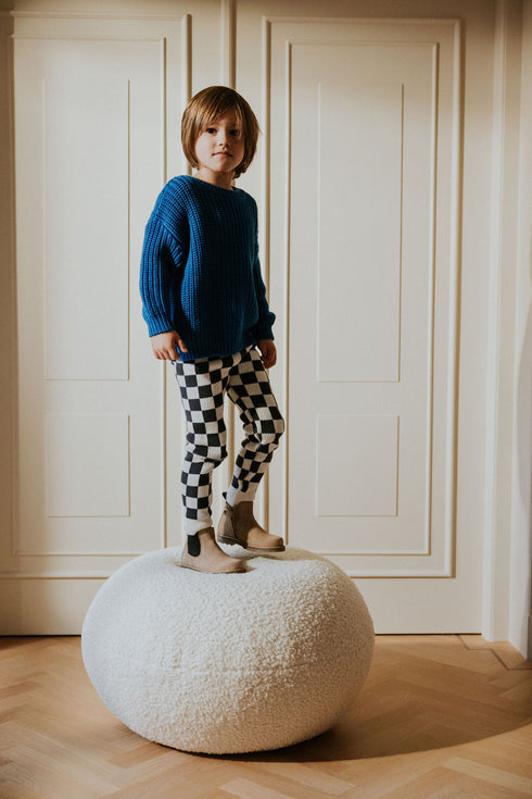 Chunky Knitted Sweater - ROYAL BLUE