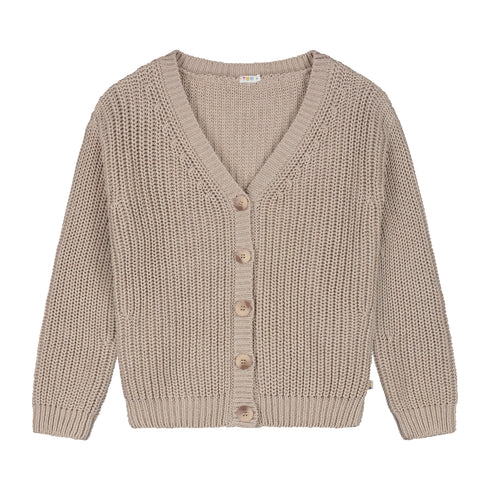 Chunky Knitted WOMEN'S Cardigan - LATTE (PO)