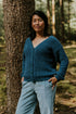 Chunky Knitted WOMEN'S Cardigan - PETROL (PO)