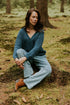 Chunky Knitted WOMEN'S Cardigan - PETROL (PO)