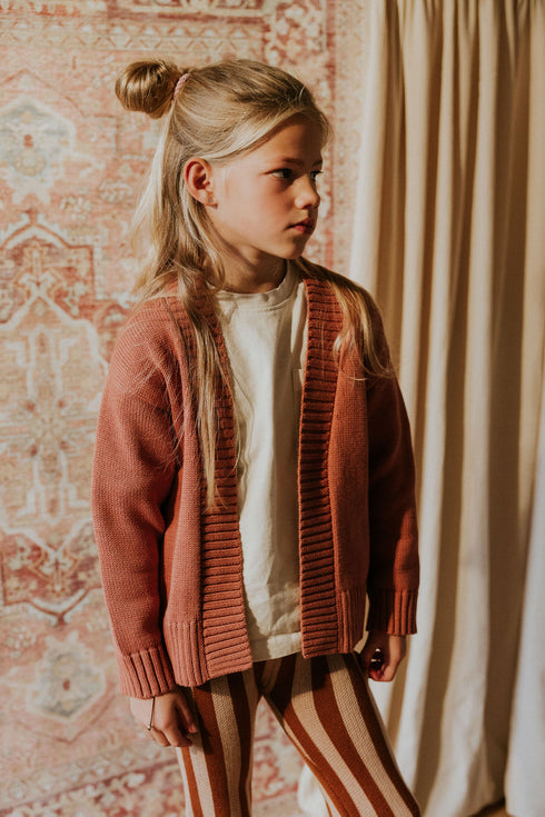 Knitted Cardigan with Frills - TERRA