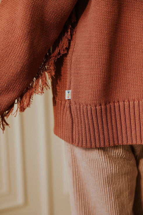 Knitted Cardigan with Frills - TERRA