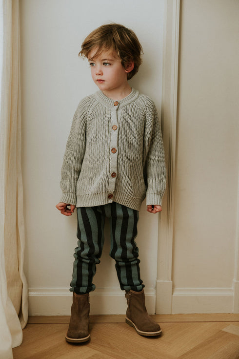Raglan Cardigan - GREY MELANGE