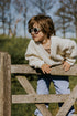 Chunky Knitted Cardigan - STONE WHITE
