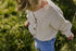 Chunky Knitted Cardigan - STONE WHITE