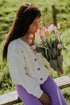 Chunky Knitted Cardigan - STONE WHITE