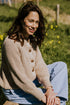 Balloon Sleeve Knitted WOMEN'S Cardigan - IVORY