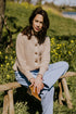 Balloon Sleeve Knitted WOMEN'S Cardigan - IVORY