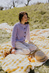 Raglan Knitted WOMEN'S Cardigan - LILAC (PO)