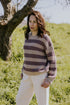 Chunky Knitted WOMEN'S Sweater - DOVE STRIPES