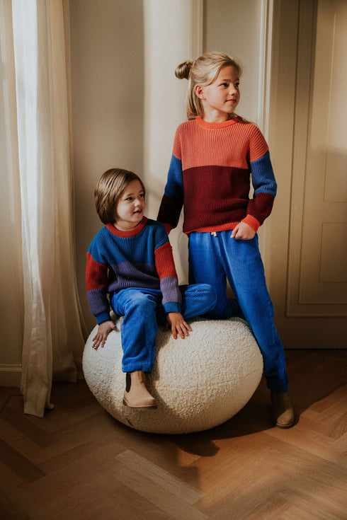 Color Block Sweater - BOOGIE WOOGIE