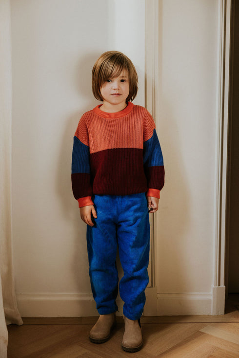 Color Block Sweater - BOOGIE WOOGIE