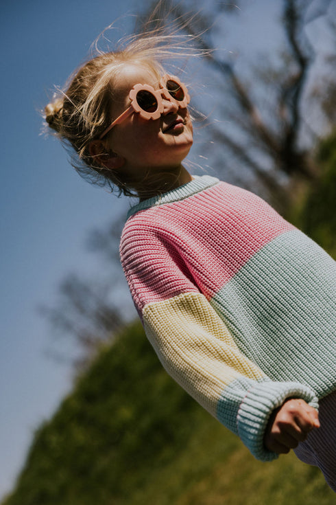 Color Block Sweater - STICKY CANDY