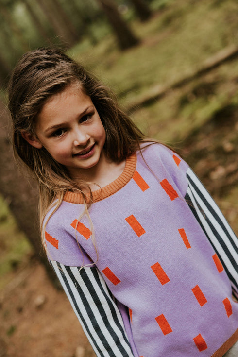 Color Block Sweater - CONFETTI
