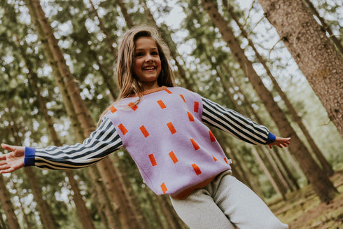 Color Block Sweater - CONFETTI