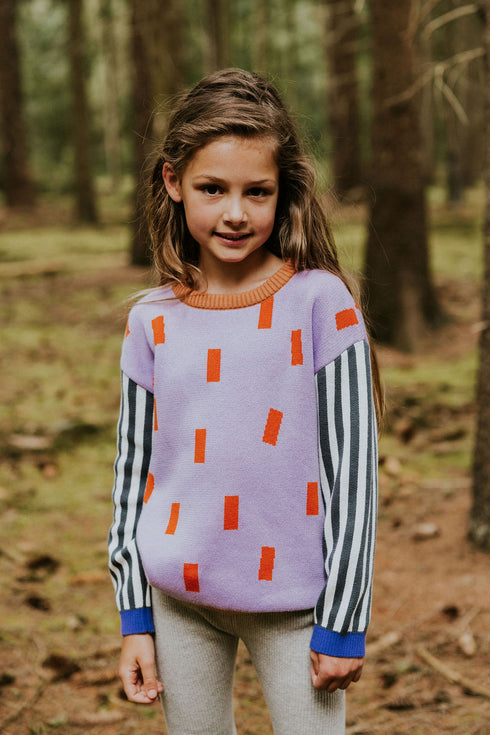 Color Block Sweater - CONFETTI