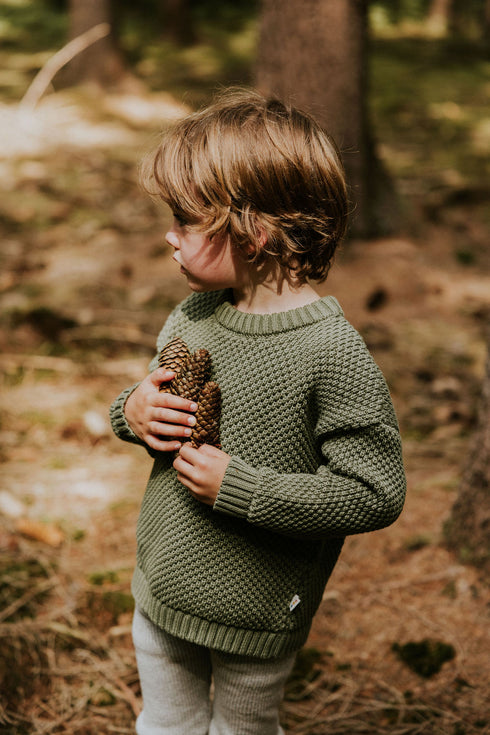 Kyoto Knitted Sweater - MOSS