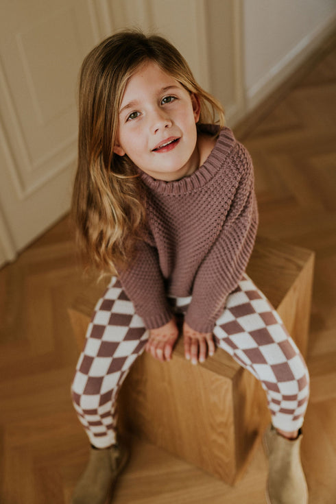 Kyoto Knitted Sweater - MAUVE
