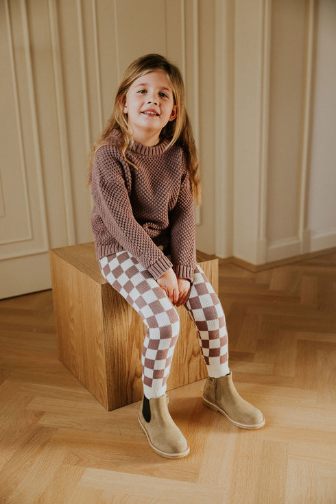 Kyoto Knitted Sweater - MAUVE