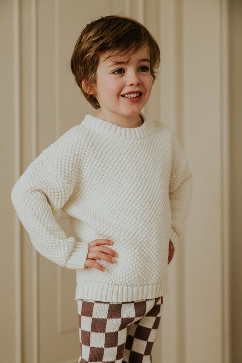 Kyoto Knitted Sweater - PEARL