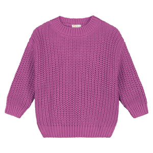 Chunky Knitted Sweater - PINK PANTHER