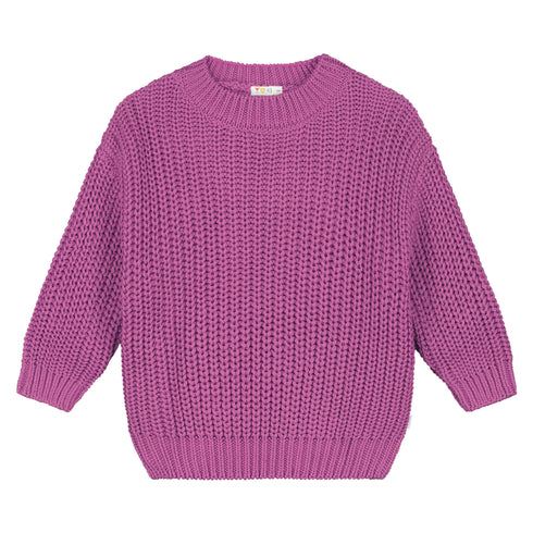 Chunky Knitted Sweater - PINK PANTHER