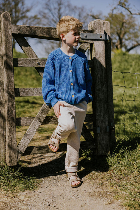 Raglan Cardigan - AZURE
