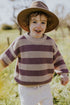 Stripes Knitted Sweater - DOVE