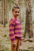 Stripes Knitted Sweater - SORBET