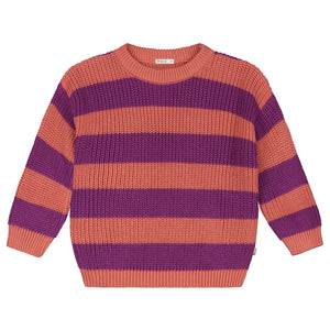 Stripes Knitted Sweater - SORBET