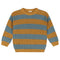 Stripes Knitted Sweater - SUNSET