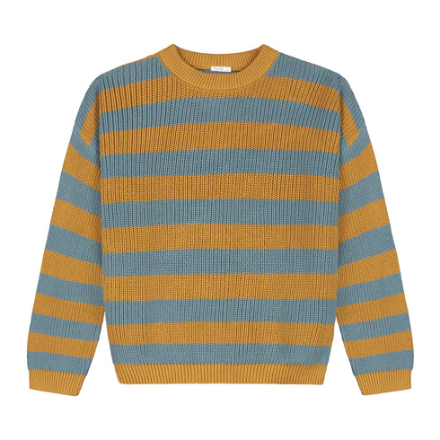 Stripes Knitted WOMEN'S Sweater - SUNSET