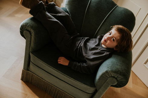 Sweater Teddy (Sweat fabric) - CHARCOAL